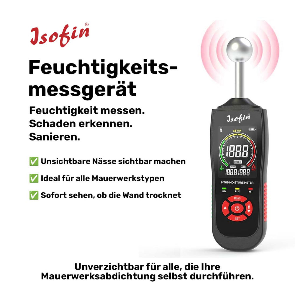 Isofin® Feuchtigkeitsmessgerät mit Kugelkopf